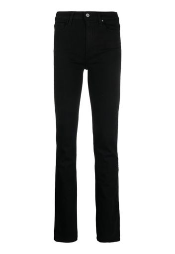 PAIGE high-waist straight jeans - Nero