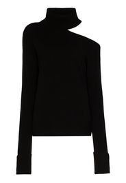 Raundi cold-shoulder turtleneck sweater