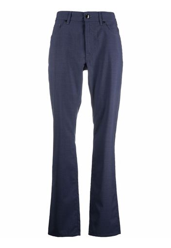 Pal Zileri straight-leg wool trousers - Blu