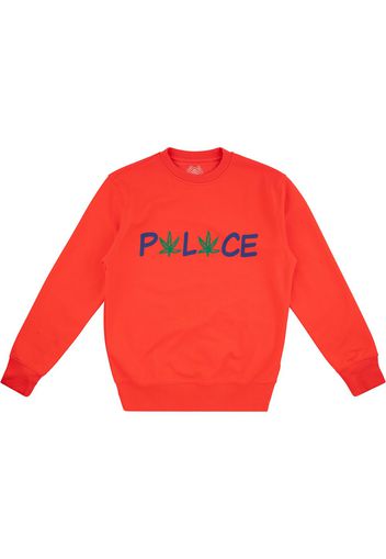 Palace Felpa a girocollo Pwlwce - Rosso