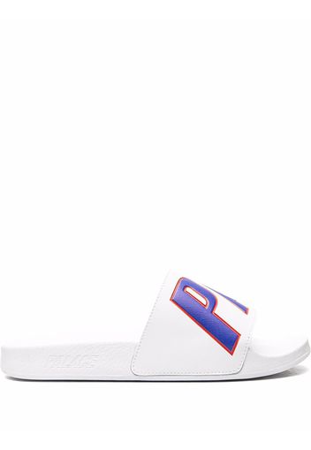 Palace Sandali slides con logo - Bianco