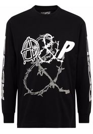 Palace x Anarchic Adjustment Counter Couture long-sleeve sweatshirt - Nero