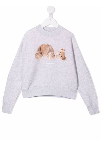 Palm Angels Kids PALM ANGELS BEAR CREWNECK MEDIUM GREY B - Grigio