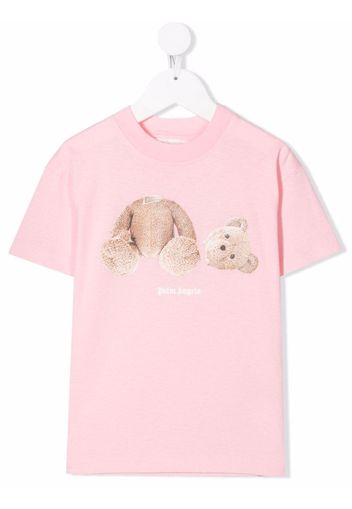 Palm Angels Kids T-shirt Teddy Bear con stampa - Rosa