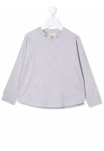 Palm Angels Kids T-shirt con stampa - Grigio