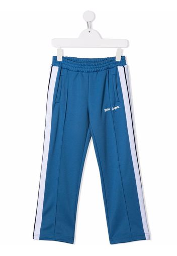 Palm Angels Kids CLASSIC LOGO TRACK PANT BLUE WHITE