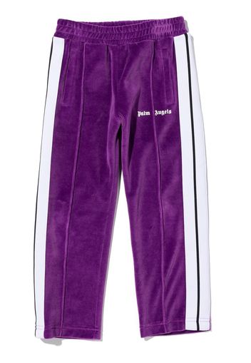 Palm Angels Kids PALM ANGELS TRACK PANT PURPLE WHITE - Viola