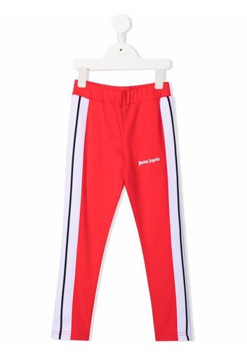 Palm Angels Kids PALM ANGELS TRACK LEGGINGS RED WHITE - Rosso