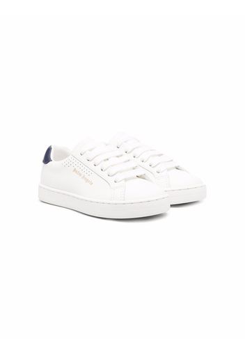 Palm Angels Kids logo low-top sneakers - Bianco