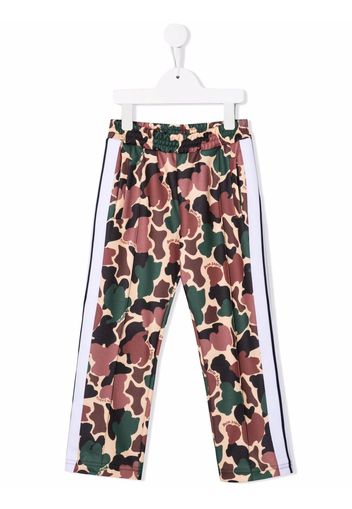 Palm Angels Kids TRACK PANT AOP CAMU MILITARY BEIGE - DO NOT USE - NEUTRAL