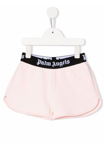 Palm Angels Kids ELASTIC LOGO SHORT PINK BLACK - Rosa