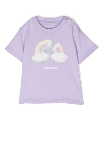 Palm Angels Kids T-shirt con stampa grafica - Viola