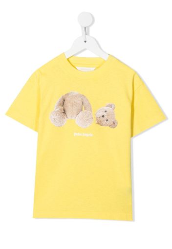 Palm Angels Kids T-shirt con stampa - Giallo