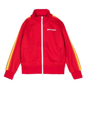 Palm Angels Kids logo-print track jacket - Rosso