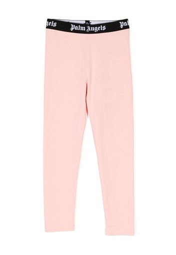 Palm Angels Kids Leggings con applicazione - Rosa