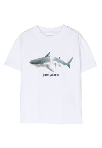 Palm Angels Kids PALM ANGELS SHARK T-SHIRT S/S - Bianco