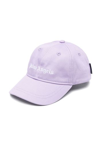 Palm Angels Kids logo-embroidered baseball cap - Viola