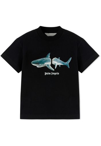 Palm Angels Kids PALM ANGELS SHARK T-SHIRT S/S - Nero