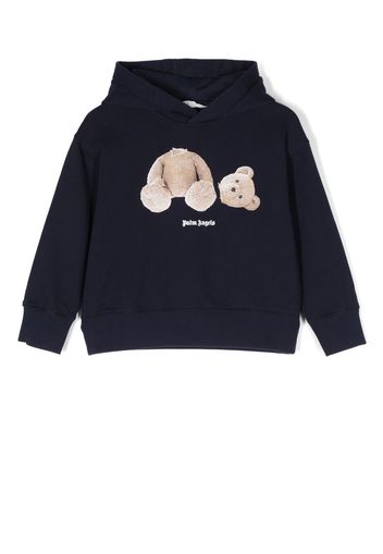 Palm Angels Kids Palm Angels Bear hoodie - Blu