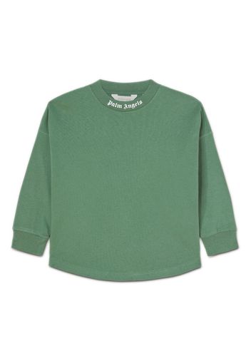 Palm Angels Kids T-shirt girocollo con stampa - Verde