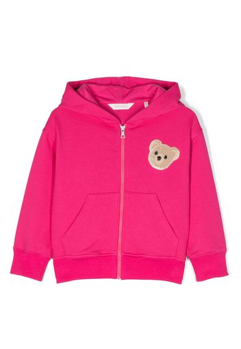 Palm Angels Kids Felpa Pop Pa Bear con zip - Rosa