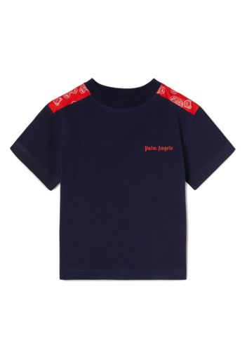 Palm Angels Kids T-shirt con ricamo - Blu