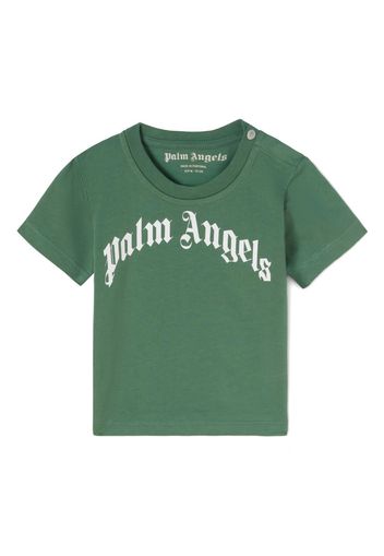 Palm Angels Kids T-shirt con stampa - Verde