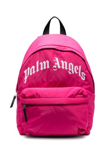 Palm Angels Kids logo-print padded-straps backpack - Rosa