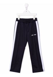 Palm Angels Kids CLASSIC LOGO TRACK PANT NAVY BLUE WHITE