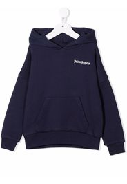 Palm Angels Kids logo-print hoodie - Blu