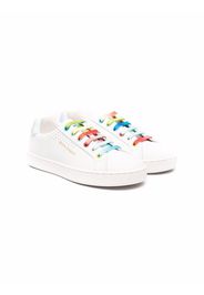 Palm Angels Kids logo-print low-top sneakers - Bianco