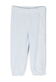 Palm Angels Kids Pantaloni sportivi con stampa - Blu