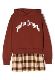 Palm Angels Kids Abito con cappuccio - Marrone