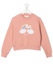 Palm Angels Kids Maglione con stampa - Rosa