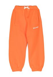 Palm Angels Kids Pantaloni sportivi con stampa - Arancione