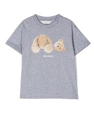 Palm Angels Kids Bear print T-shirt - Grigio