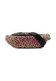 Palm Angels Kids leopard-print logo belt bag - Toni neutri