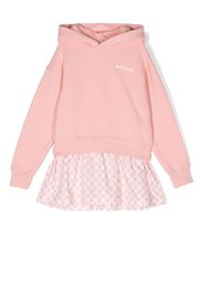 Palm Angels Kids Abito con cappuccio - Rosa