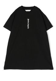 Palm Angels Kids logo-print short-sleeve dress - Nero