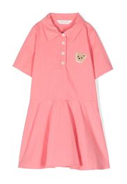 Palm Angels Kids mini-bear-patch polo dress - Rosa