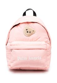 Palm Angels Kids teddy bear patch backpack - Rosa