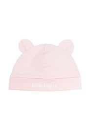 Palm Angels Kids animal-ear logo-print beanie - Rosa