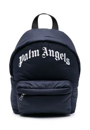 Palm Angels Kids logo-print backpack - Blu