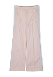 Palm Angels Kids center-seam sports cotton trousers - Rosa