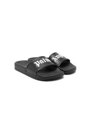 Palm Angels Kids logo-print open-toe sandals - Nero