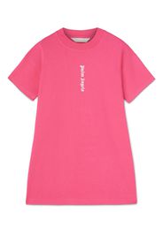 Palm Angels Kids Abito modello T-shirt con stampa - Rosa