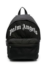 Palm Angels Kids logo-print zip-fastening backpack - Nero