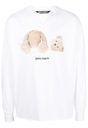 Palm Angels x Moonboot teddy-bear print T-shirt - Bianco