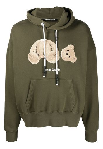 Palm Angels PALM ANGELS BEAR HOODY MILITARY BROWN - Verde