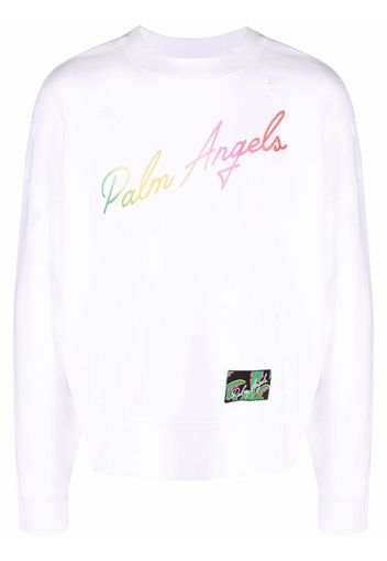 Palm Angels Miami logo sweatshirt - Bianco